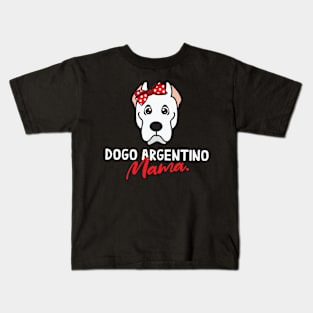 Dogo Argentino Mom Mama Dog Kids T-Shirt